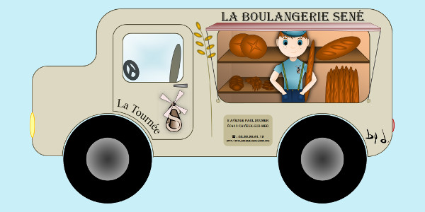 Boulangerie Sené 2011 à 2018 (Photos et Conceptions graphiques de Didier Desmet) [Artiste Infirme Moteur Cérébral] [Infirmité Motrice Cérébrale] [IMC] [Paralysie Cérébrale] [Cerebral Palsy] [Handicap] [Kawaii]