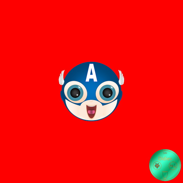 Didies [Marvel Comics] Steve Rogers alias Captain America [2014-2016-2018] (Création et conception graphique de Didier Desmet) [Artiste Infirme Moteur Cérébral] [Infirmité Motrice Cérébrale] [IMC] [Paralysie Cérébrale] [Cerebral Palsy] [Handicap] [Kawaii]